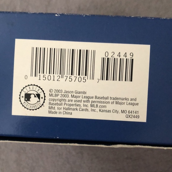 Hallmark MLB Jason Giambi NY Yankees Ornament Collector’s Series 2003 - Picture 5 of 11